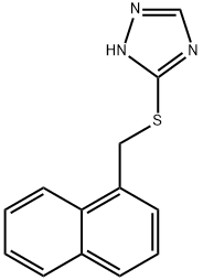 5-[(1-naphthylmethyl)sulfanyl]-1H-1,2,4-triazole Struktur