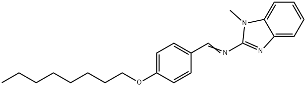 N-(1-methyl-1H-benzimidazol-2-yl)-N-[4-(octyloxy)benzylidene]amine Struktur