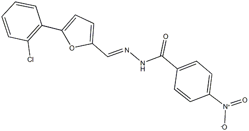 N'-{[5-(2-chlorophenyl)-2-furyl]methylene}-4-nitrobenzohydrazide Struktur