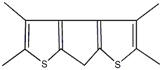 2,3,4,5-tetramethyl-7H-thieno[3',2':3,4]cyclopenta[1,2-b]thiophene Struktur