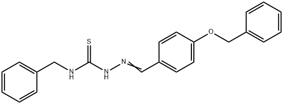 4-(benzyloxy)benzaldehyde N-benzylthiosemicarbazone Struktur