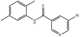 5-bromo-N-(2,5-dimethylphenyl)nicotinamide Struktur