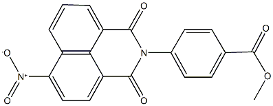 methyl 4-(6-nitro-1,3-dioxo-1H-benzo[de]isoquinolin-2(3H)-yl)benzoate Struktur