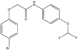 2-(4-bromophenoxy)-N-[4-(difluoromethoxy)phenyl]acetamide Struktur