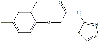 2-(2,4-dimethylphenoxy)-N-(1,3-thiazol-2-yl)acetamide Struktur