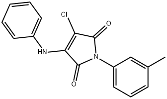 3-anilino-4-chloro-1-(3-methylphenyl)-1H-pyrrole-2,5-dione Struktur