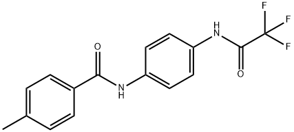 4-methyl-N-{4-[(trifluoroacetyl)amino]phenyl}benzamide Struktur