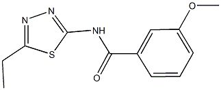 N-(5-ethyl-1,3,4-thiadiazol-2-yl)-3-methoxybenzamide Struktur