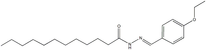 N'-(4-ethoxybenzylidene)dodecanohydrazide Struktur