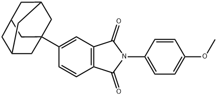 5-(1-adamantyl)-2-(4-methoxyphenyl)-1H-isoindole-1,3(2H)-dione Struktur