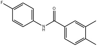 N-(4-fluorophenyl)-3,4-dimethylbenzamide Struktur