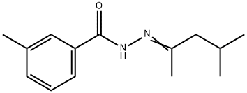 N'-(1,3-dimethylbutylidene)-3-methylbenzohydrazide Struktur