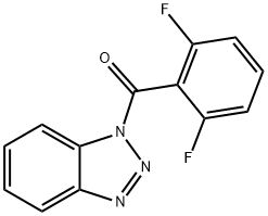 1-(2,6-difluorobenzoyl)-1H-1,2,3-benzotriazole Struktur