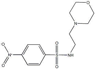 4-nitro-N-[2-(4-morpholinyl)ethyl]benzenesulfonamide Struktur