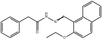 N'-[(2-ethoxy-1-naphthyl)methylene]-2-phenylacetohydrazide Struktur