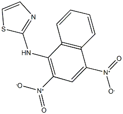 2-({2,4-bisnitronaphthalen-1-yl}amino)-1,3-thiazole Struktur