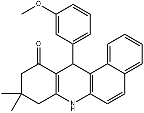 12-(3-methoxyphenyl)-9,9-dimethyl-8,9,10,12-tetrahydrobenzo[a]acridin-11(7H)-one Struktur