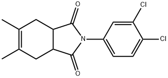 2-(3,4-dichlorophenyl)-5,6-dimethyl-3a,4,7,7a-tetrahydro-1H-isoindole-1,3(2H)-dione Struktur