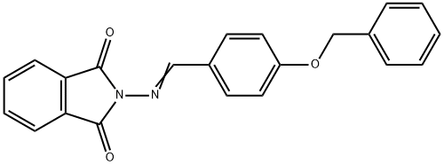 2-{[4-(benzyloxy)benzylidene]amino}-1H-isoindole-1,3(2H)-dione Struktur