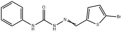 5-bromo-2-thiophenecarbaldehyde N-phenylsemicarbazone Struktur