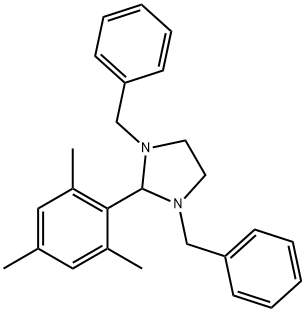 1,3-dibenzyl-2-mesitylimidazolidine Struktur