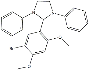 2-(5-bromo-2,4-dimethoxyphenyl)-1,3-diphenylimidazolidine Struktur