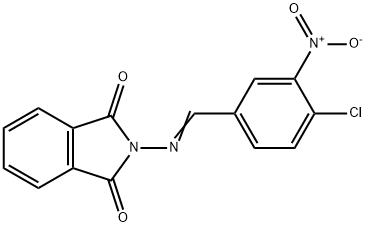 2-({4-chloro-3-nitrobenzylidene}amino)-1H-isoindole-1,3(2H)-dione Struktur