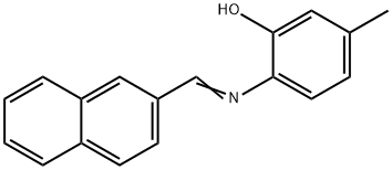 5-methyl-2-[(2-naphthylmethylene)amino]phenol Struktur