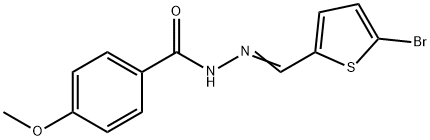 N'-[(5-bromo-2-thienyl)methylene]-4-methoxybenzohydrazide Struktur