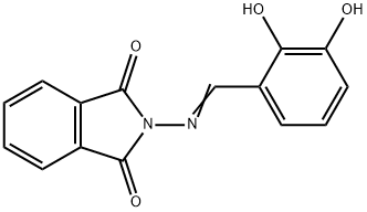 2-[(2,3-dihydroxybenzylidene)amino]-1H-isoindole-1,3(2H)-dione Struktur