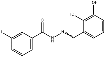 N'-(2,3-dihydroxybenzylidene)-3-iodobenzohydrazide Struktur