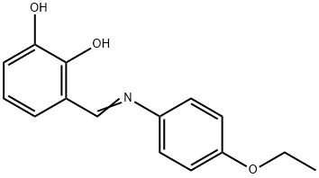 3-{[(4-ethoxyphenyl)imino]methyl}-1,2-benzenediol Struktur