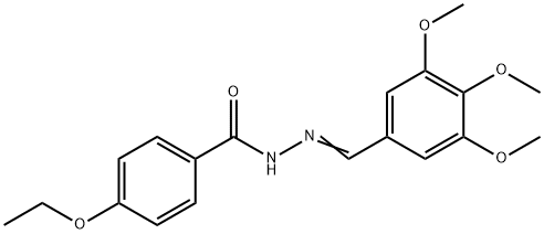 4-ethoxy-N'-(3,4,5-trimethoxybenzylidene)benzohydrazide Struktur