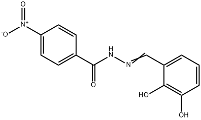 N'-(2,3-dihydroxybenzylidene)-4-nitrobenzohydrazide Struktur