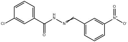 3-chloro-N'-{3-nitrobenzylidene}benzohydrazide Struktur