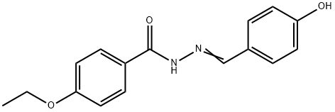 4-ethoxy-N'-(4-hydroxybenzylidene)benzohydrazide Struktur