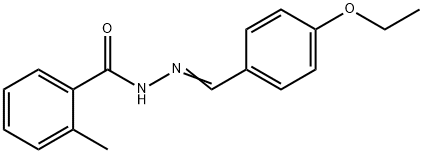 N'-(4-ethoxybenzylidene)-2-methylbenzohydrazide Struktur