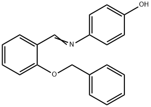 4-{[2-(benzyloxy)benzylidene]amino}phenol Struktur