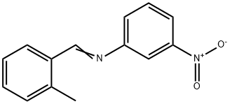 N-(2-methylbenzylidene)-3-nitroaniline Struktur