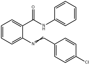 2-[(4-chlorobenzylidene)amino]-N-phenylbenzamide Struktur