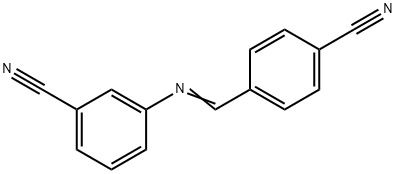 3-[(4-cyanobenzylidene)amino]benzonitrile Struktur