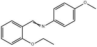 N-(2-ethoxybenzylidene)-4-methoxyaniline Struktur