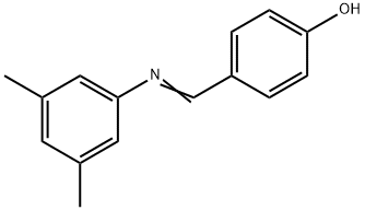 4-{[(3,5-dimethylphenyl)imino]methyl}phenol Struktur