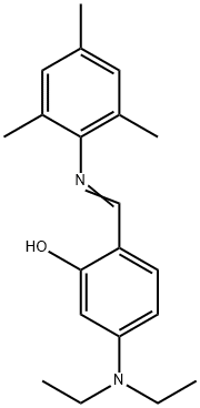 5-(diethylamino)-2-[(mesitylimino)methyl]phenol Struktur