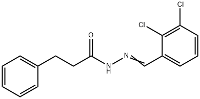 N'-(2,3-dichlorobenzylidene)-3-phenylpropanohydrazide Struktur