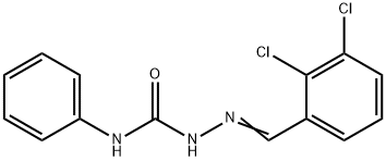 2,3-dichlorobenzaldehyde N-phenylsemicarbazone Struktur