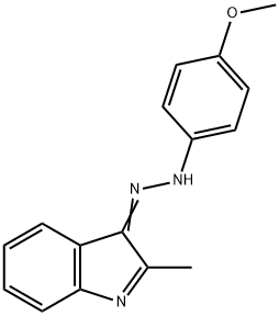 2-methyl-3H-indol-3-one (4-methoxyphenyl)hydrazone Struktur