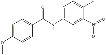 N-{3-nitro-4-methylphenyl}-4-methoxybenzamide Struktur