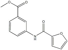 methyl 3-(2-furoylamino)benzoate Struktur