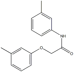 2-(3-methylphenoxy)-N-(3-methylphenyl)acetamide Struktur